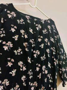 🔥BUY1GET1🔥Black Floral Top For Women