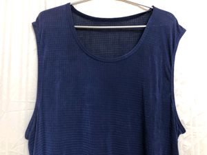 Blue sleeveless Dress