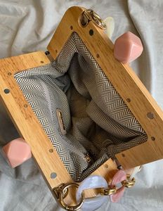 (SALE‼️) KAZO Wooden Framed Clutch Bag