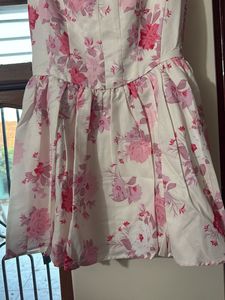 Chic Floral Print A-Line Dress