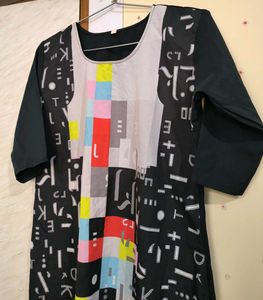 Unique Graphic Print Kurta ♣️