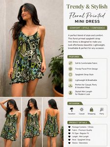 Floral Print Mini Dress