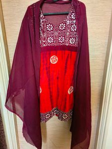 Printed Cotton Suit Set Of 3 🍷