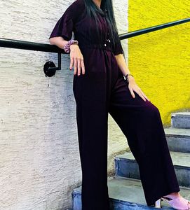 Elegant Plum Jumpsuit