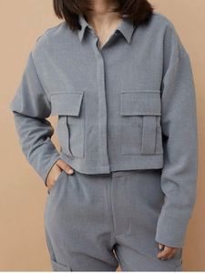 Women Regular Fit Top with Flap Pockets