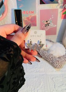 Sparkling Butterfly Stud korean Earrings