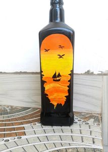 Sunset Bottle Art