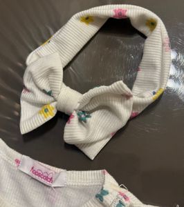 Floral Baby Girl Outfit &amp; hairband