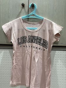 Soft Pink Striped T-Shirt