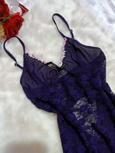 Sheer Lace Babydoll Nightwear