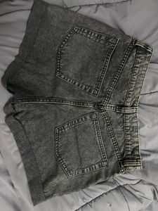 Acid Wash Denim Shorts
