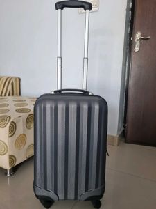 Durable Grey Rolling Suitcase