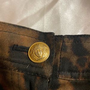 1992 Gianni Versace Leopard Print Skirt