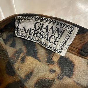 1992 Gianni Versace Leopard Print Skirt