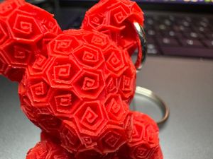 Red Mickey Mouse Keychain