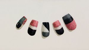 Set of 200+ 5 press on Nail Tips with Glue
