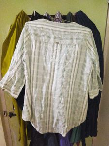 Striped V-Neck Casual Top