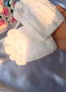 Cute Crochet Paw Fingerless Gloves