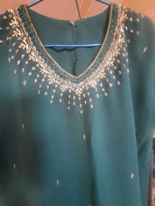 Free Ship💥Gold Embroidered Kurta set