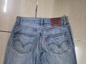 Levis Classic Blue Straight Fit Denim Jeans