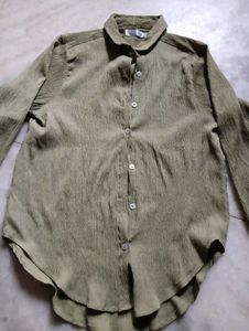 Olive Green Jacket/Shirt