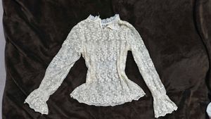 Elegant White Lace Blouse