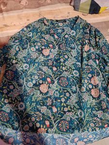 Vintage Floral Print Long Sleeve Top
