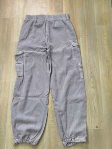Grey Cargo Jogger Pants