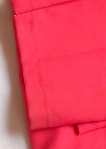 Vibrant Red cotton trouser. pant