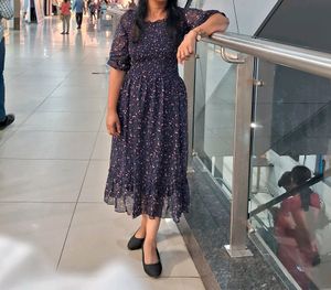 FLARED DRESS FLOWER PRINTED