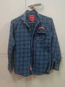 Blue Plaid Casual Shirt🤩