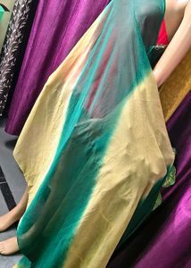 Bohemian Tie-Dye Contrast Dupatta unique piece
