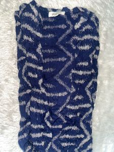 PINWHEEL Navy &amp; White Geometric