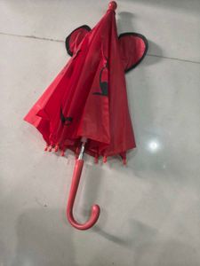 Cute Red Umbrella with Bunny Ears