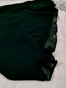 Elegant Green Kurta with Embellished Neckline