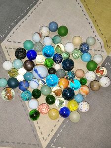 Assorted Glass Marbles Collection