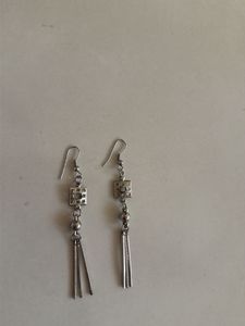 Silver Tone Dangle Earrings