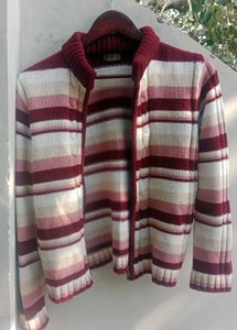 Striped Knit Cardigan