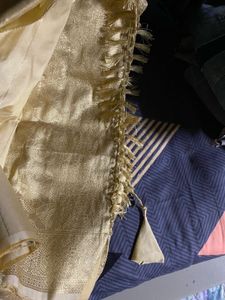 Elegant Gold Saree