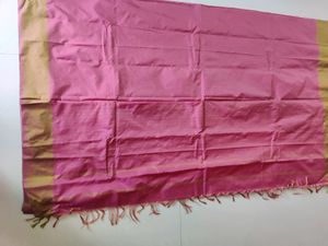 New simple silk saree onion pink colour