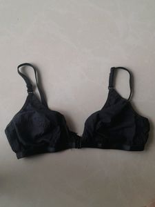 Front Open Hook- Black Bra