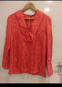 Elegant Coral Top