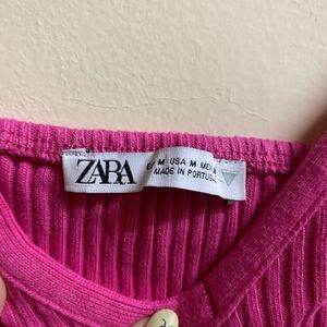 V-Neck Ribbed Crop Top