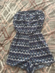 Boho Strapless tube Romper