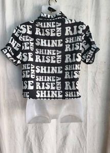 I. Trendy Graphic Print Cropped Shirt