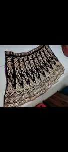 heavy gotapatti wine color lehenga