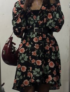 Floral Print Mini Dress