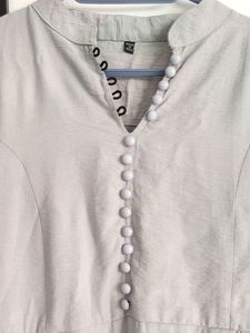 Light Sky Blue Color Top Kurta...greyish