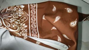 Brown Paisley Print Bikini Bottom