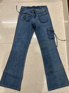 Vintage Bootcut Cargo Jeans
